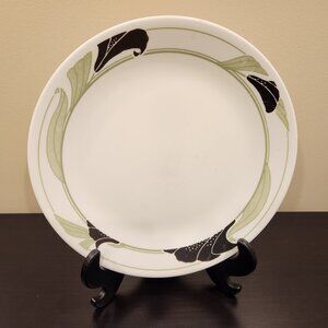 CORELLE by Corning Black Orchid dinner plate